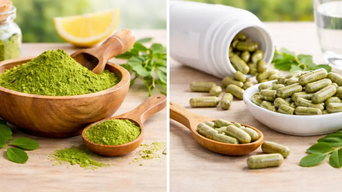 Moringa Powder vs Capsules Moringa BURST