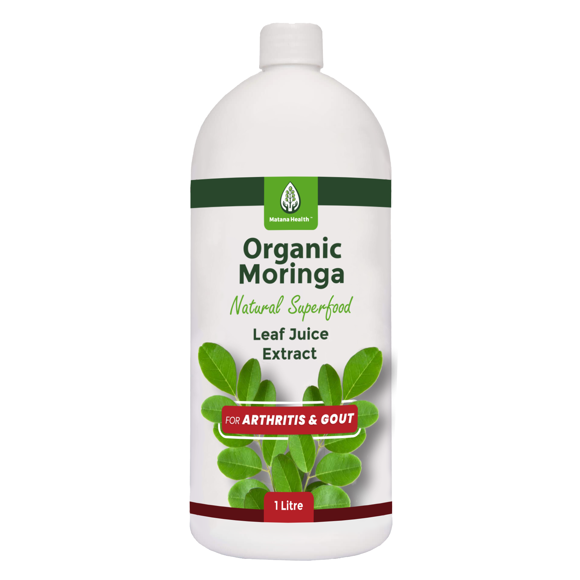 1 Litre Moringa Leaf Juice Extract for Arthritis and Gout
