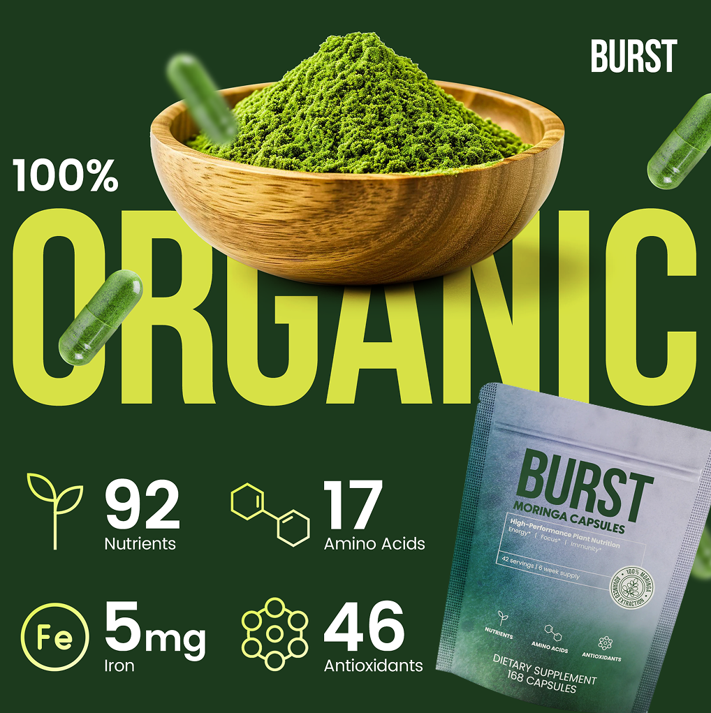 Moringa BURST Capsules - 6 Week Supply